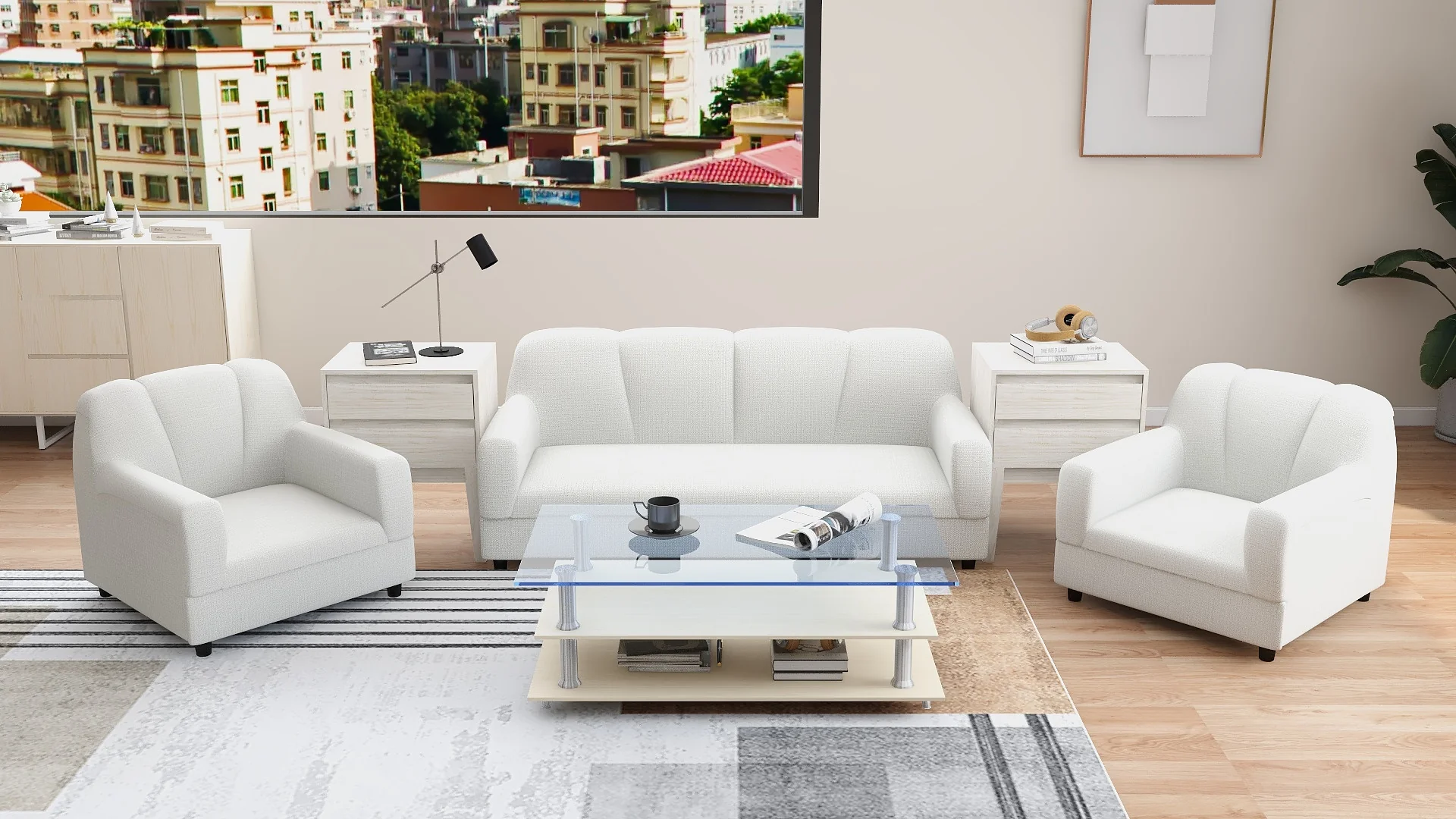 BERN 3-1-1 Fabric Sofa Set - Image 11