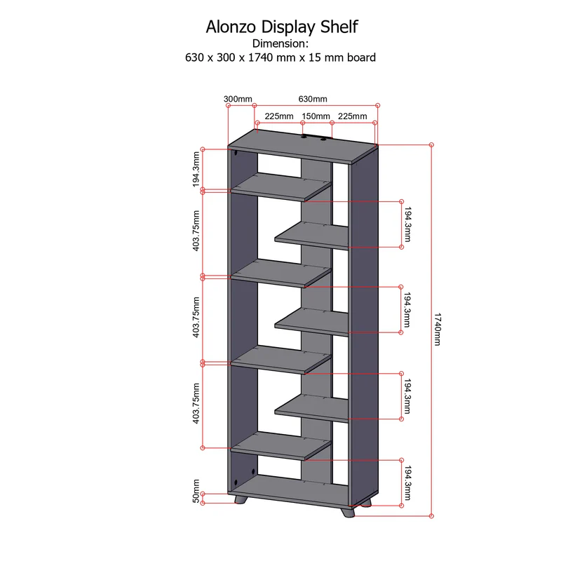Blowout Sale - Alonzo Shelves - Image 2