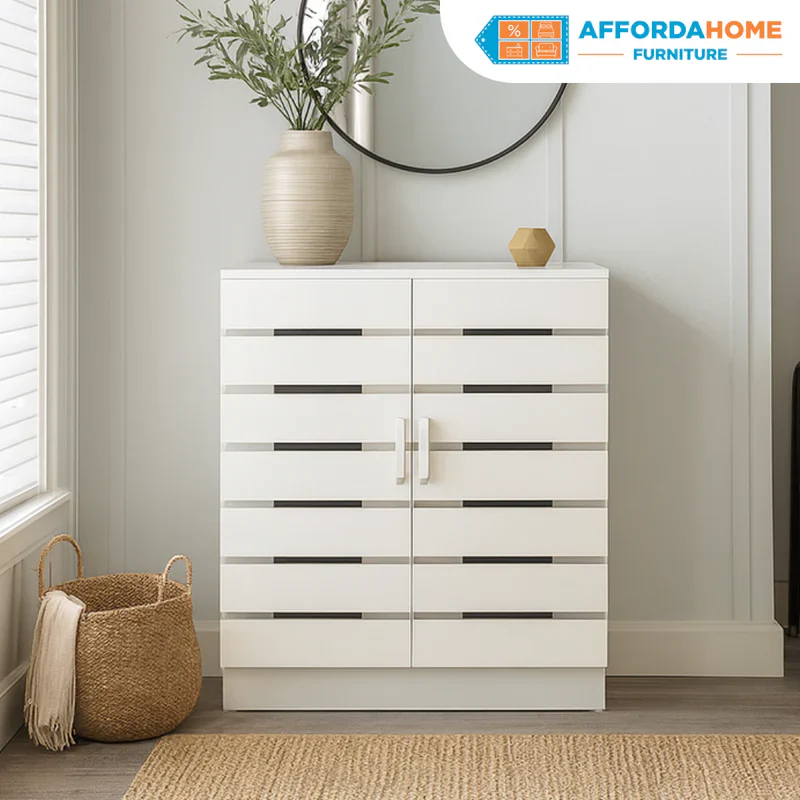 Blowout Sale - Ruth Cabinet 4-Layer; 2-Door