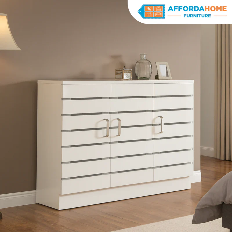 Blowout Sale - Ruth Cabinet 4-Layer; 3-Door