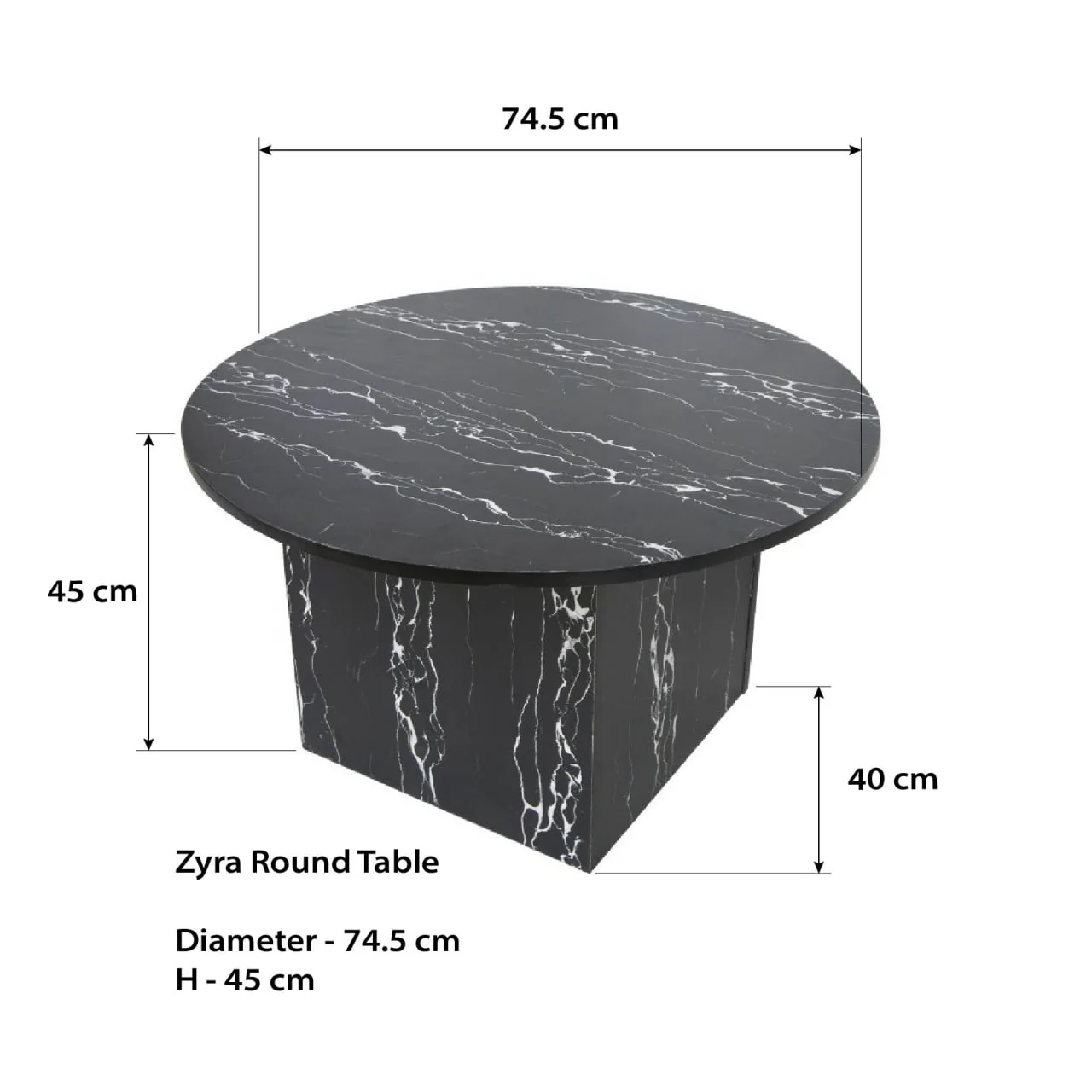 Blowout Sale - Zyra Round Table - Image 2