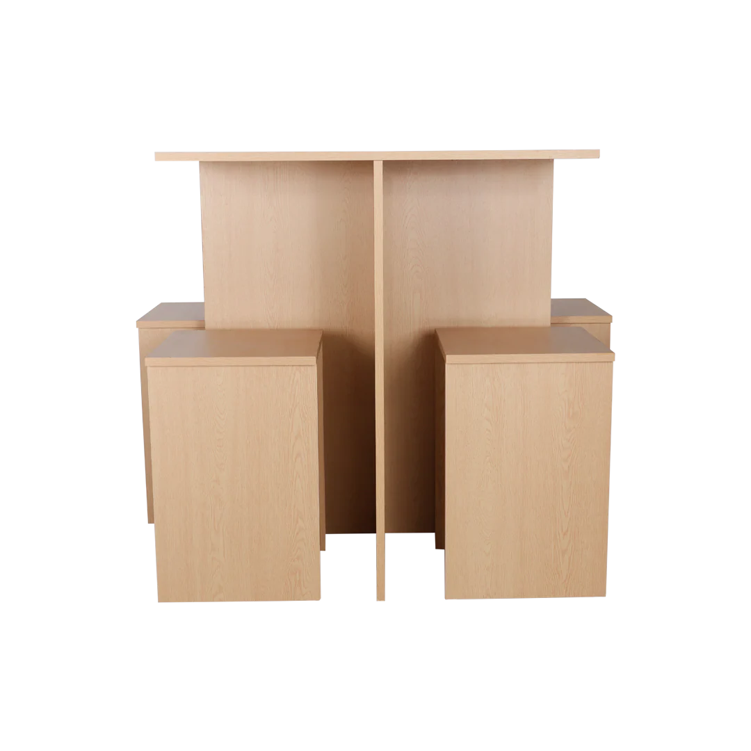 Brandon Minimal 4-Seater Dining Set - Image 3