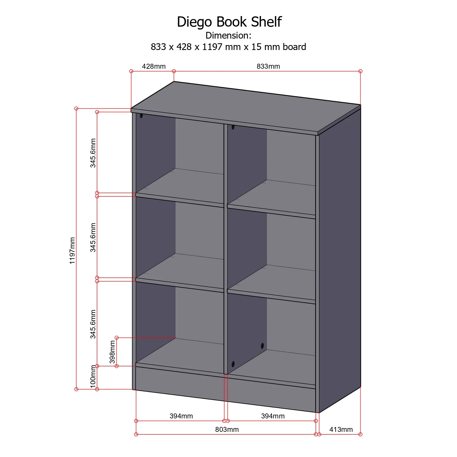 DIEGO Bookshelf - Image 3