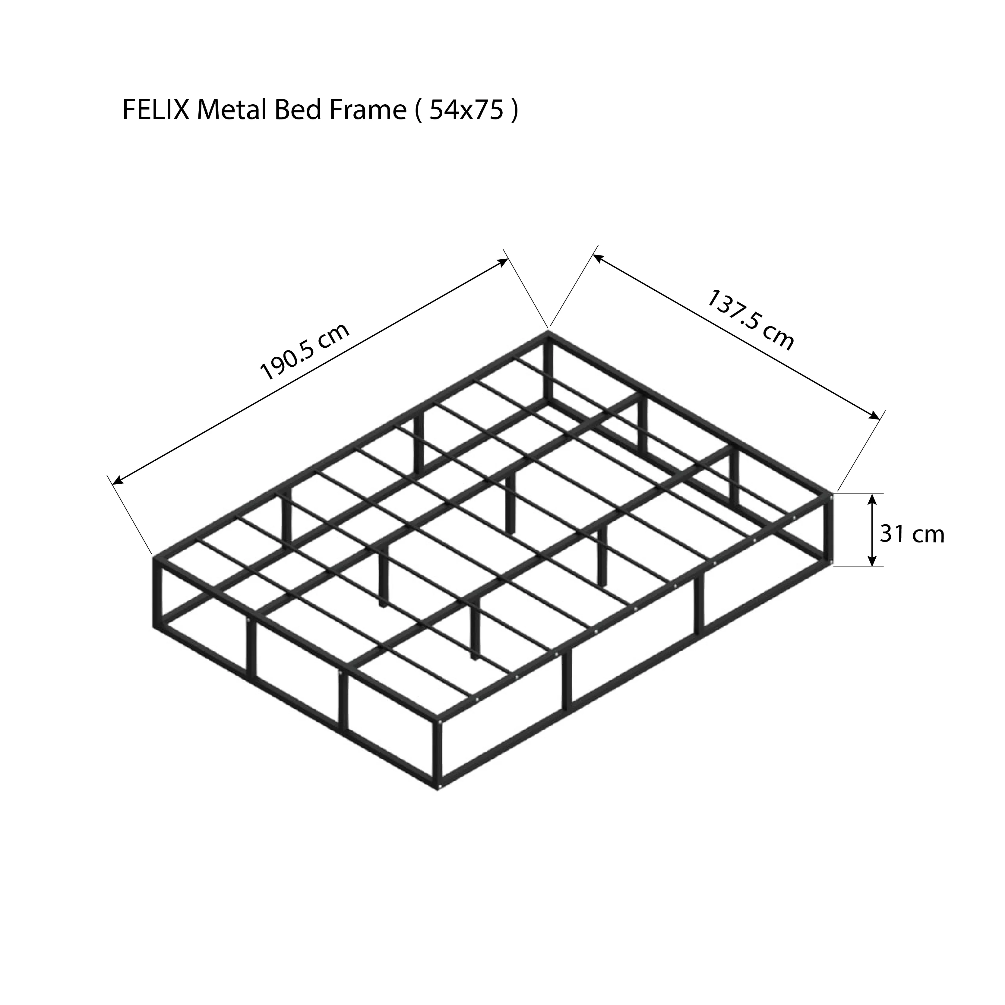 Felix Metal Bed Frame - Image 10
