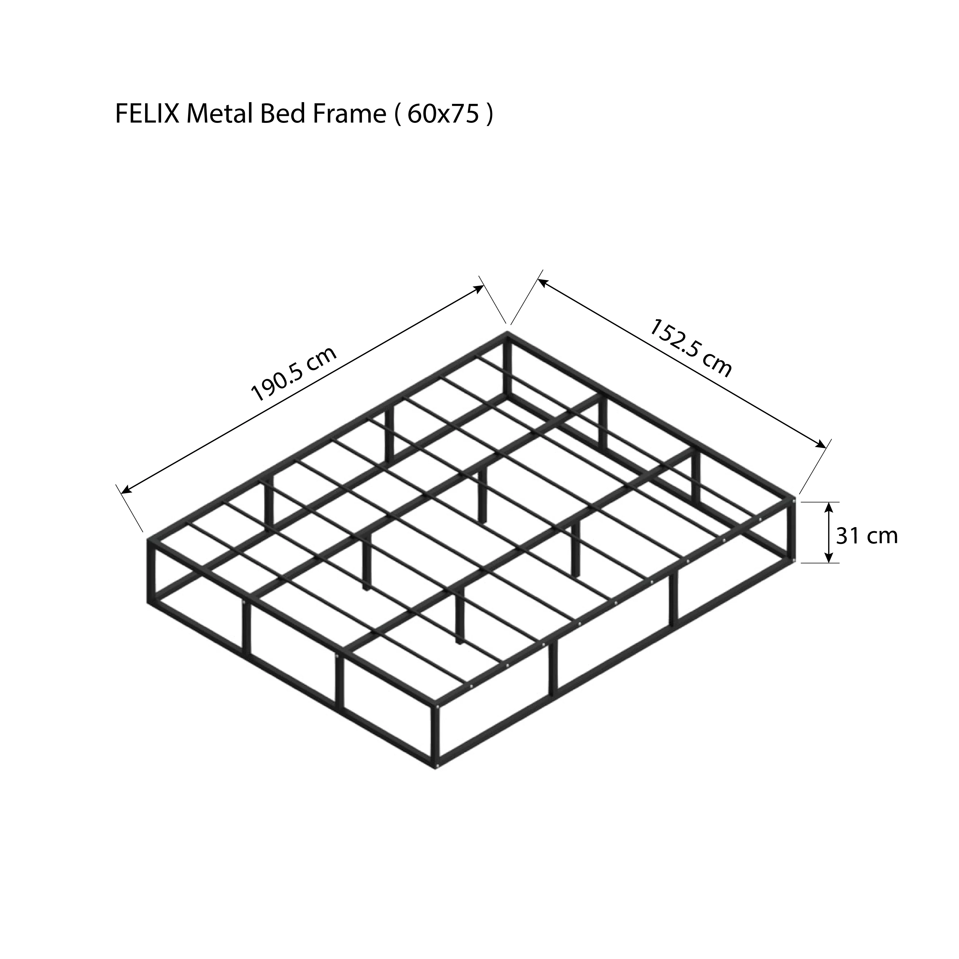 Felix Metal Bed Frame - Image 11