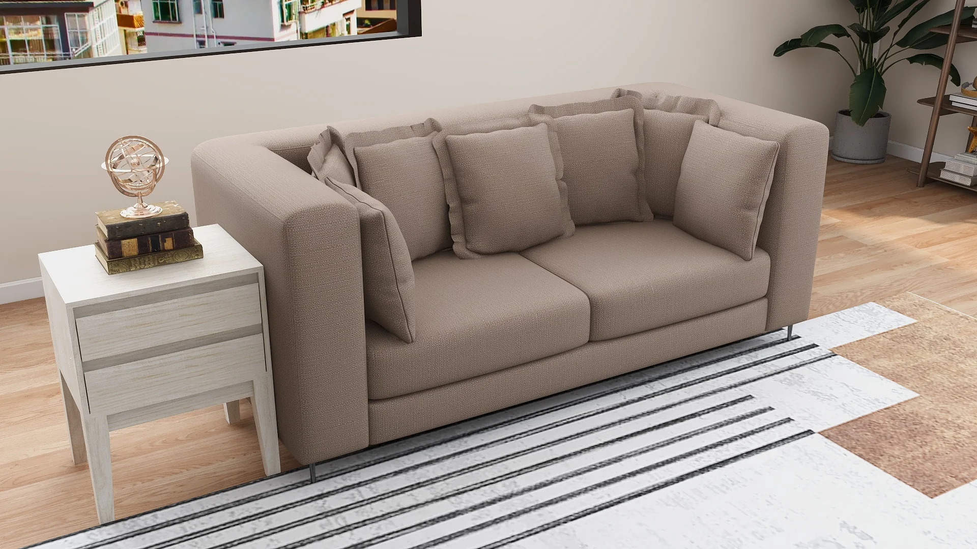 Fest 3-Seater Fabric Sofa - Image 3
