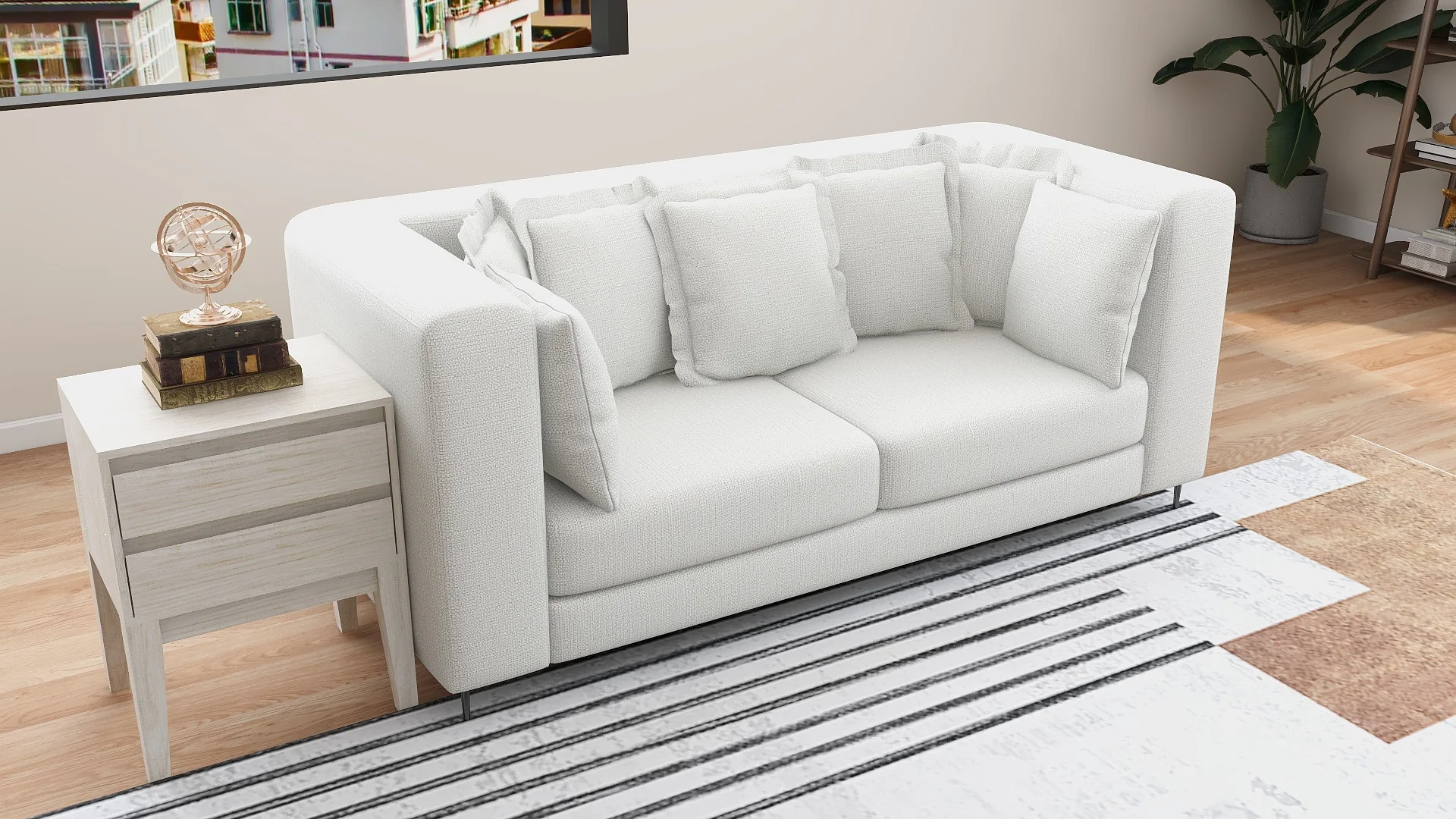 Fest 3-Seater Fabric Sofa - Image 5