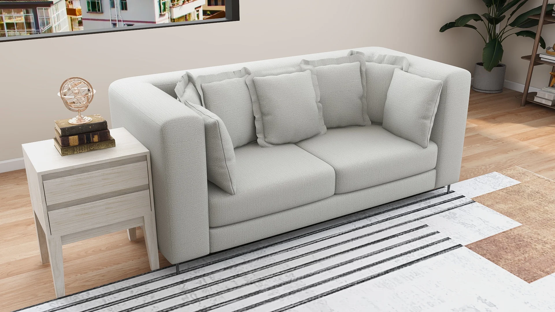 Fest 3-Seater Fabric Sofa - Image 6