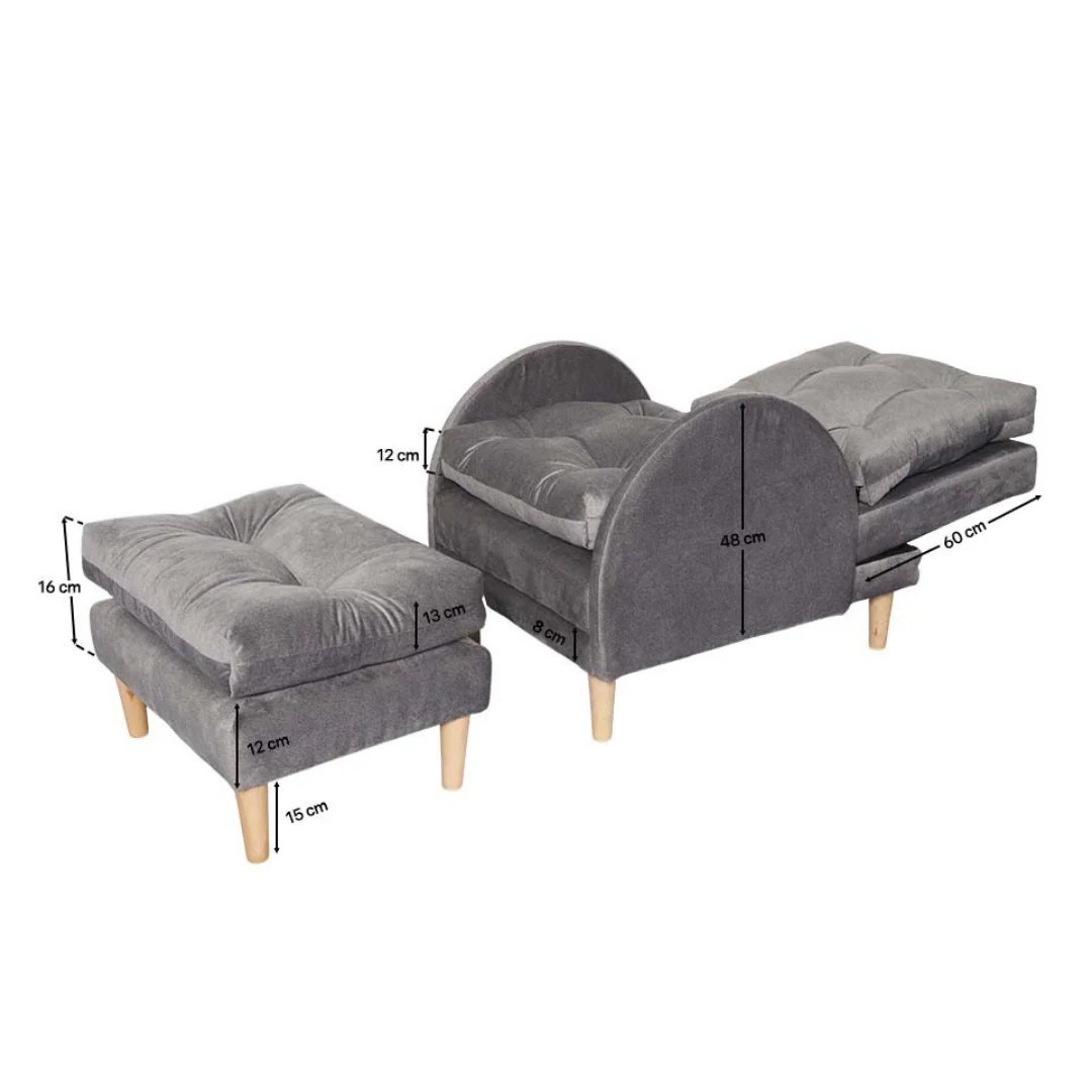 FIONA Reclining Fabric Chair - Image 4