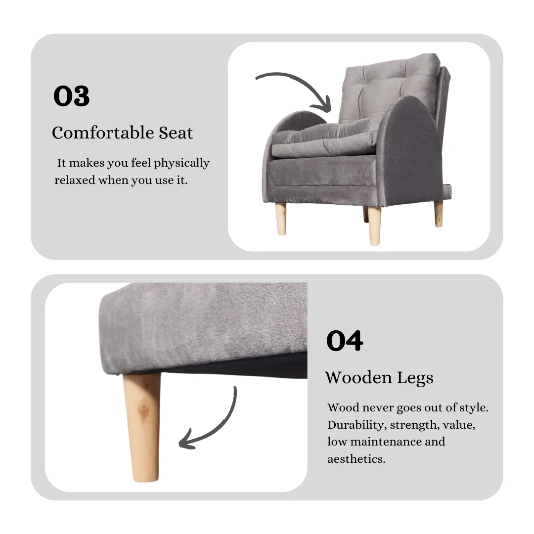 FIONA Reclining Fabric Chair - Image 9