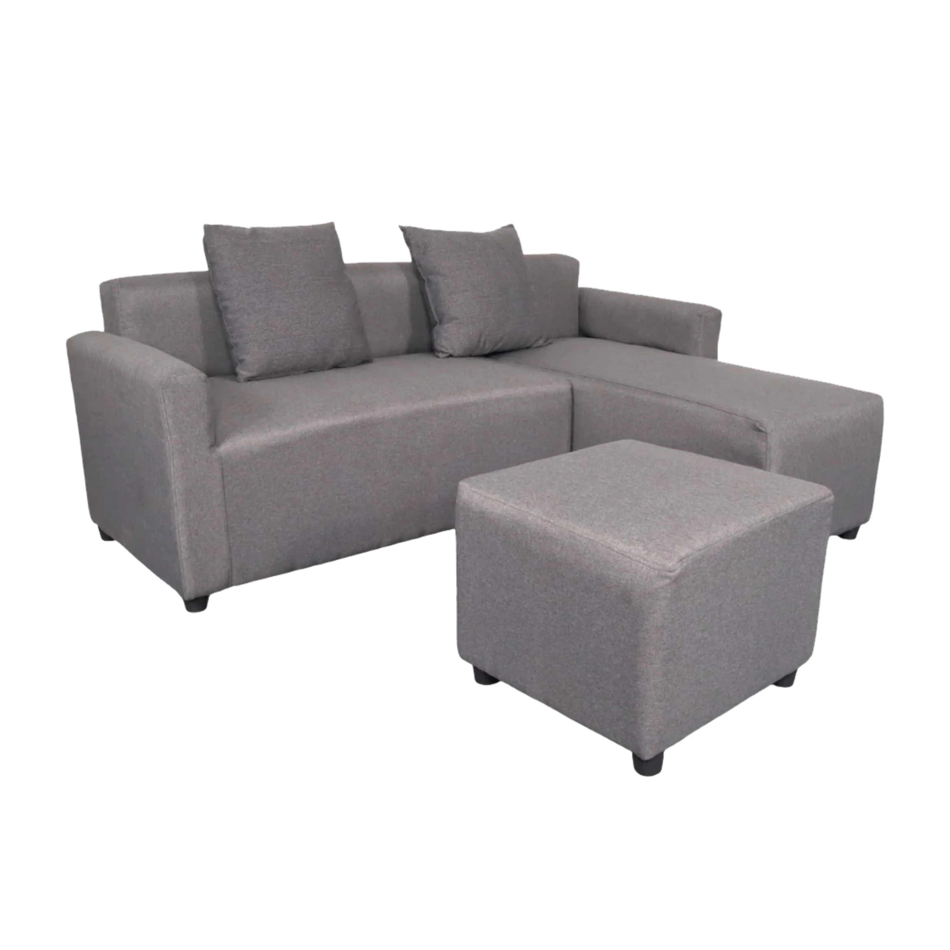 Harvey L-Shape Fabric Sofa - Image 4
