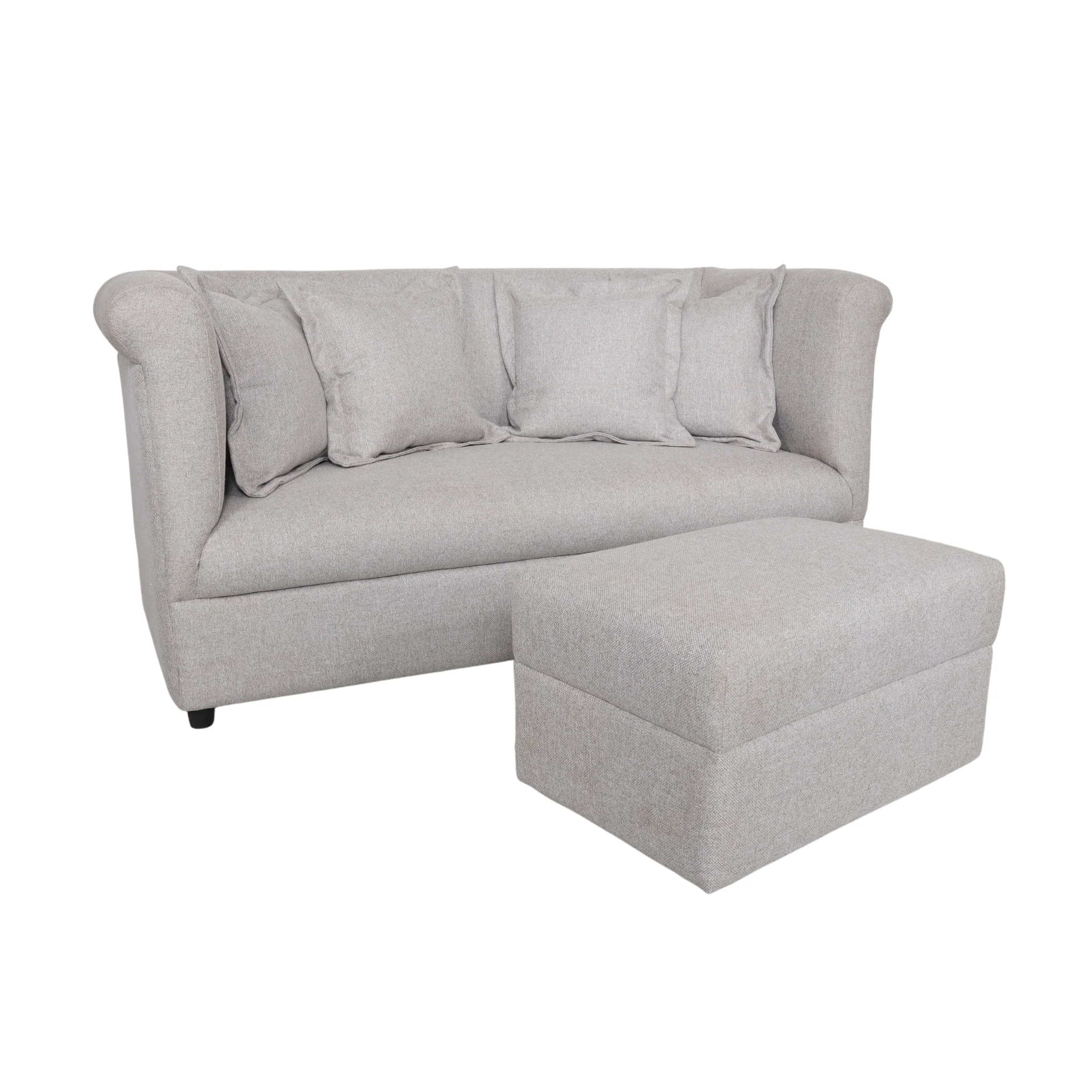 JAMIA 3 Seater with Ottoman Fabric Sofa - Image 3