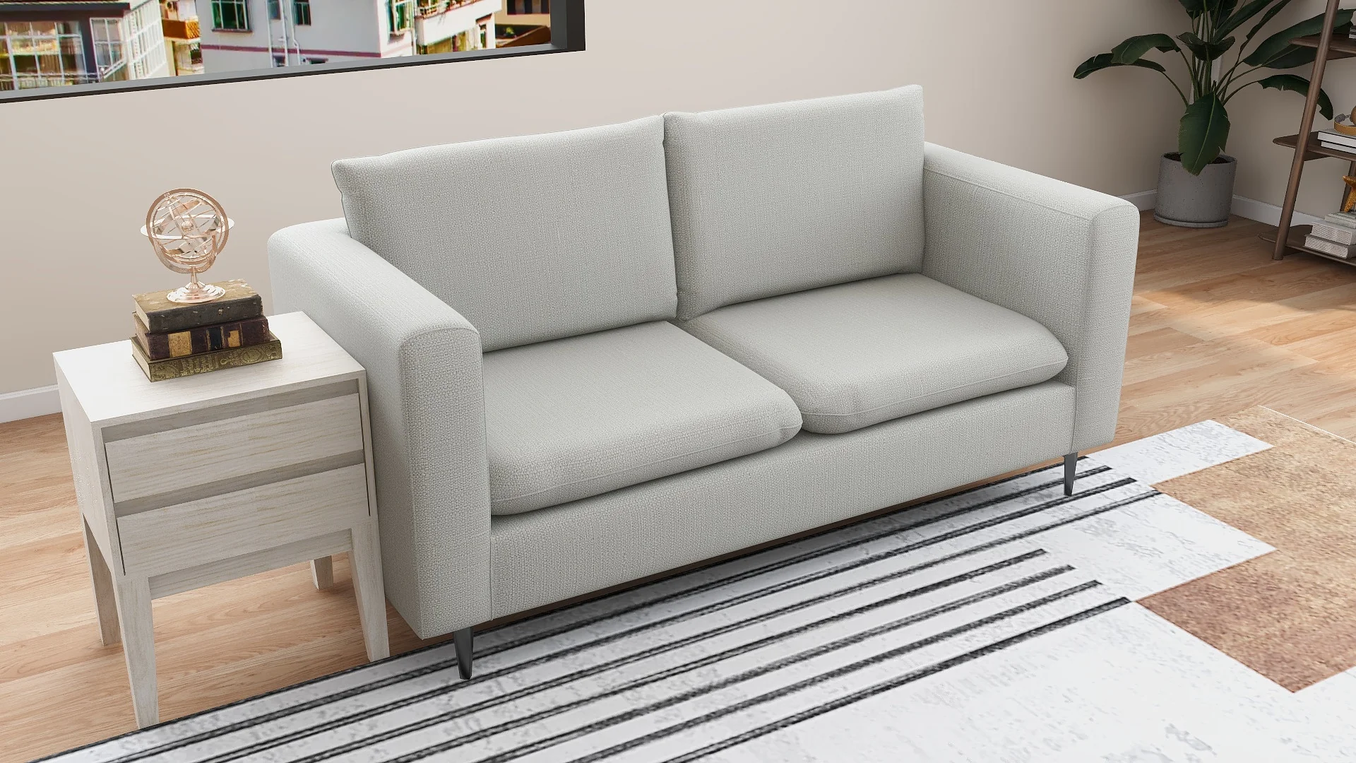 La Mer 3-Seater Fabric Sofa - Image 10