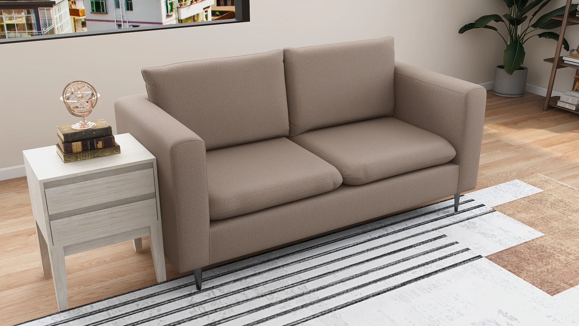 La Mer 3-Seater Fabric Sofa - Image 9