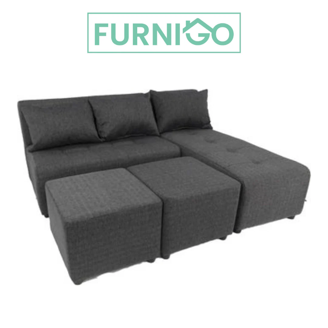 Rhea L-shape Fabric Sofa - Image 10