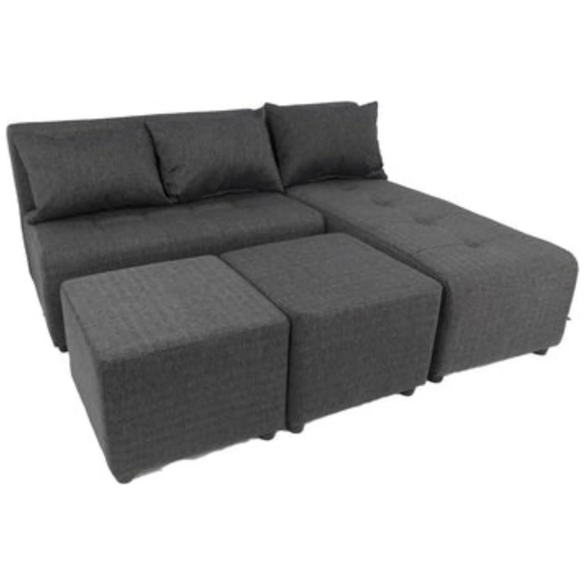 Rhea L-shape Fabric Sofa - Image 2