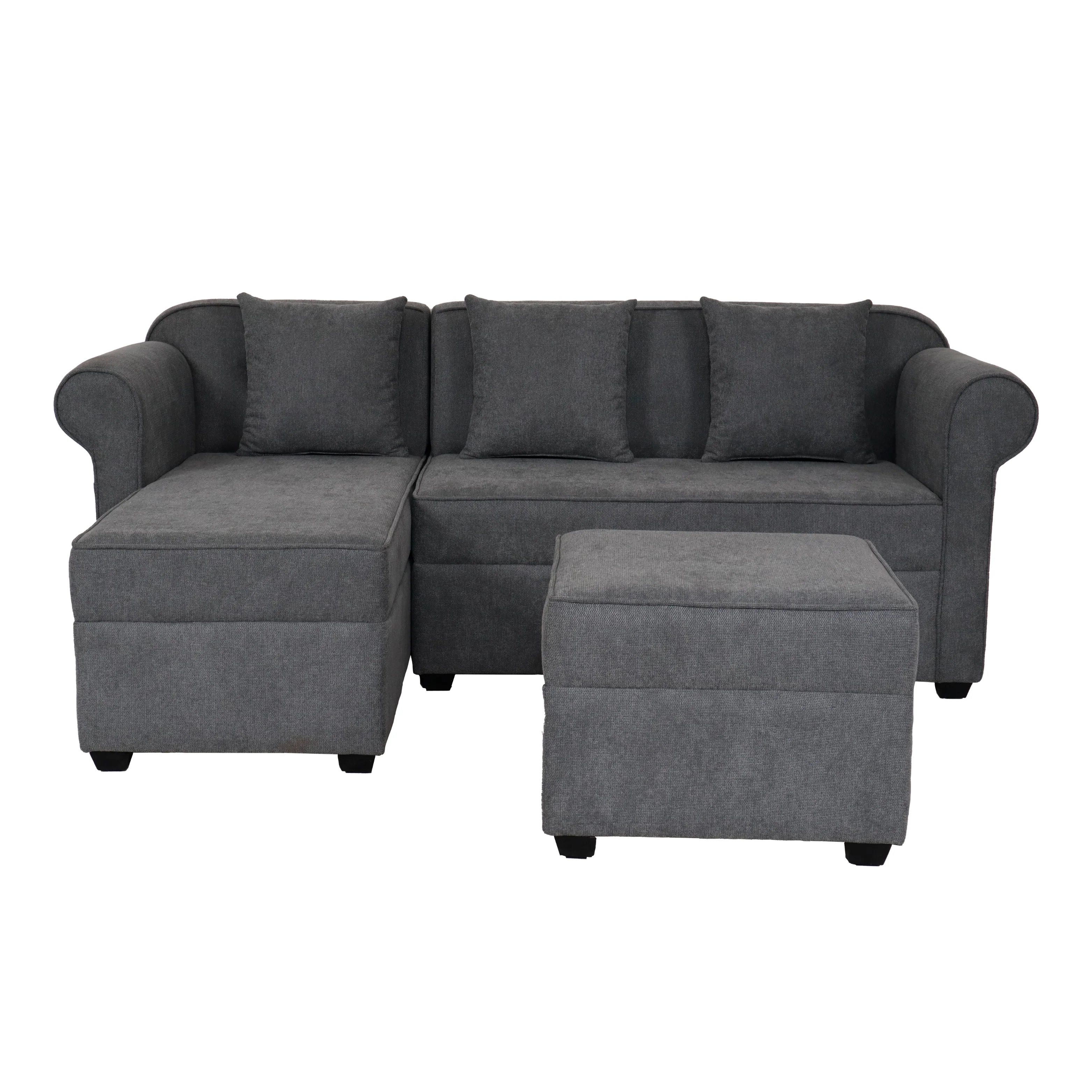 Rome L-Shape Fabric Sofa - Image 4