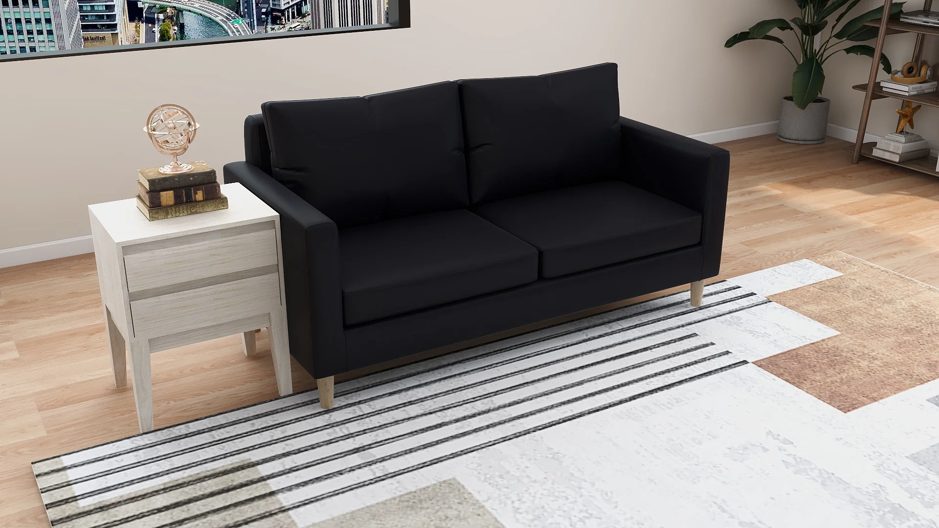 Sander 2-Seater Leather Sofa - Image 5