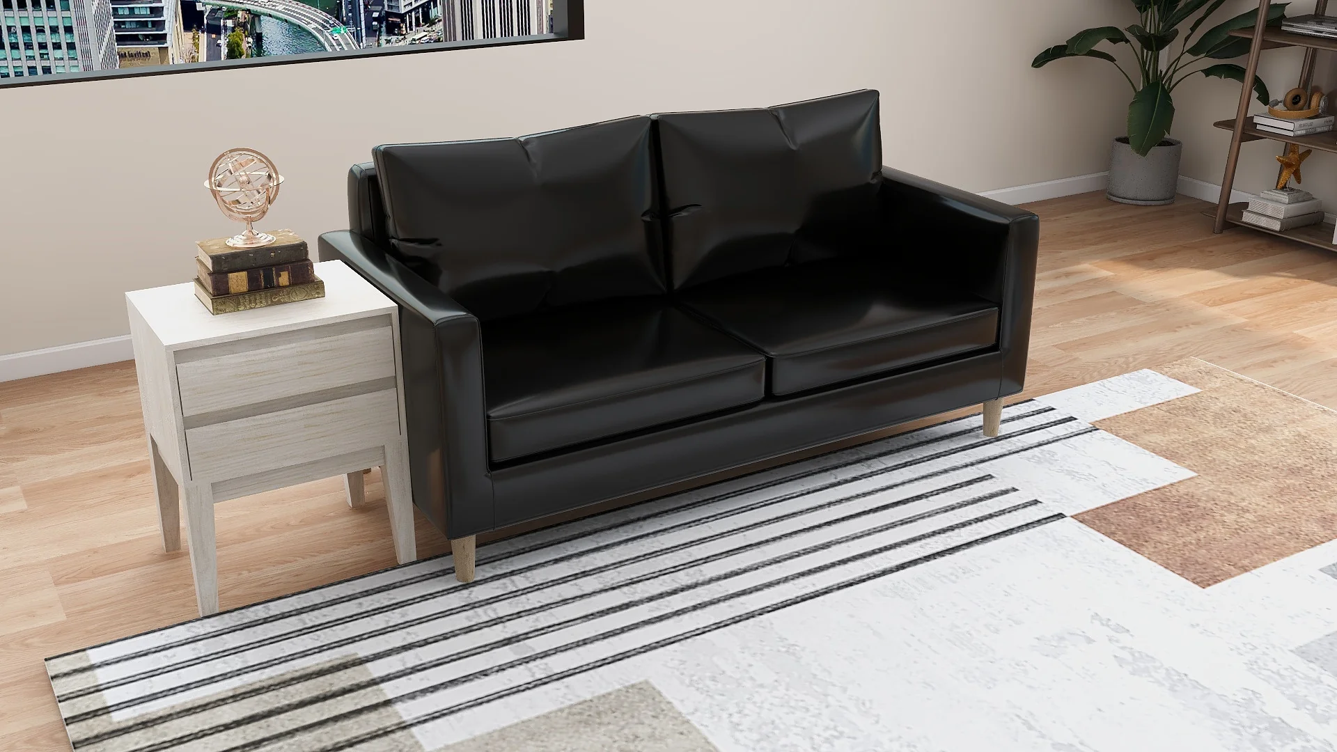 Sander 2-Seater Leather Sofa - Image 9