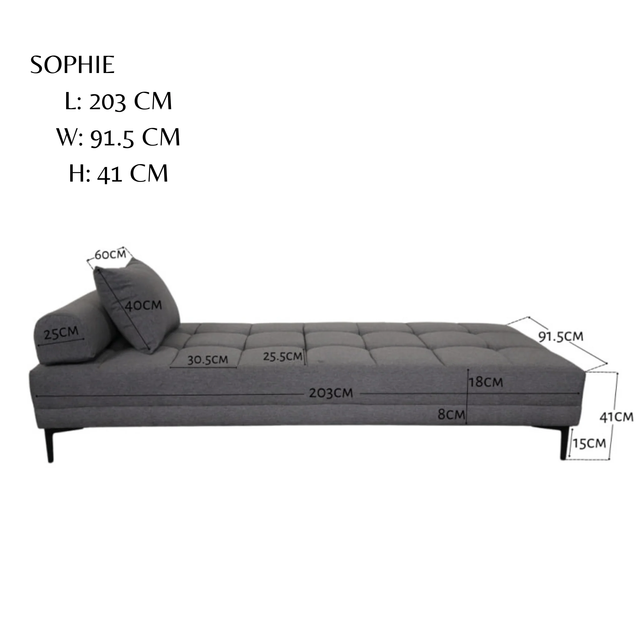 SOPHIE Chaise Sofa - Image 10