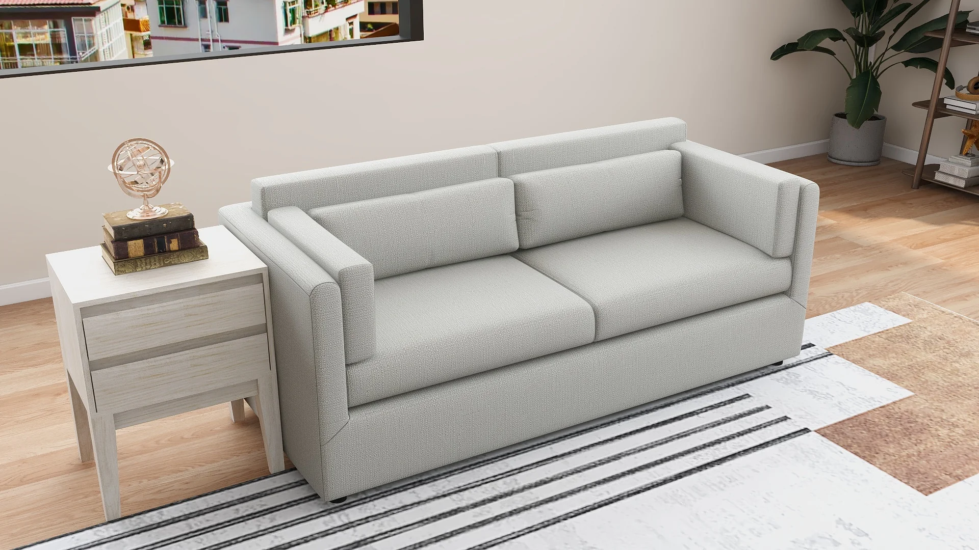 Suzanne 3-Seater Fabric Sofa - Image 3