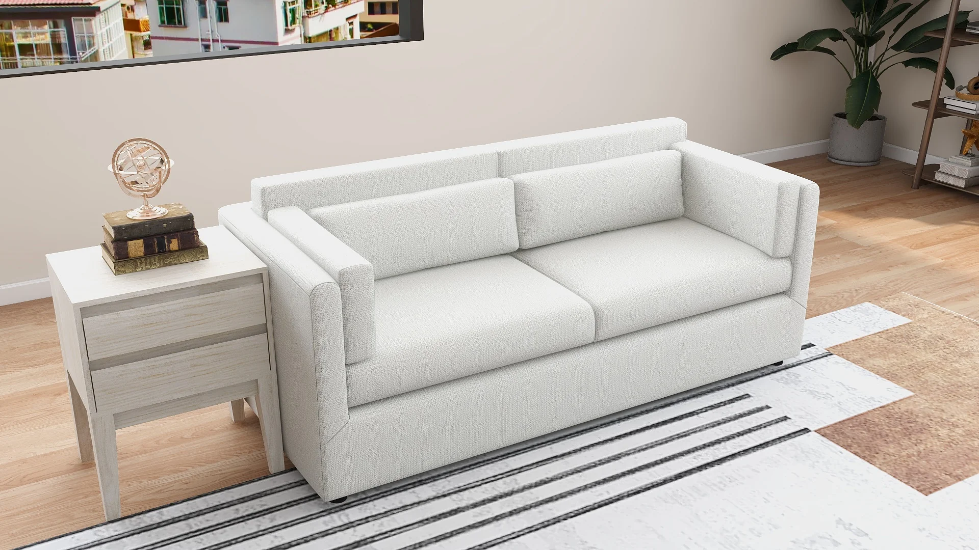 Suzanne 3-Seater Fabric Sofa - Image 6