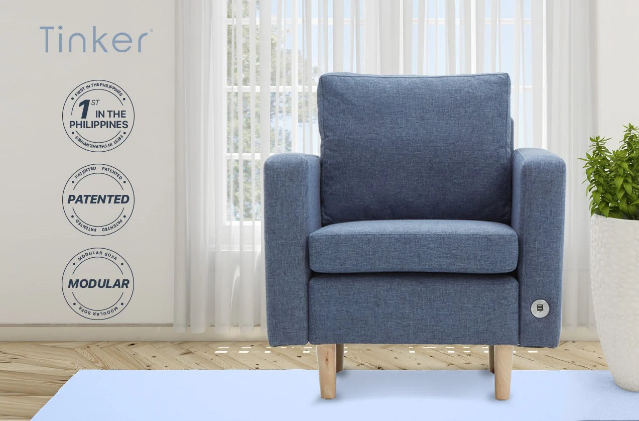 Tinker - Cocoon Series 1-Seater Fabric Sofa - Image 8