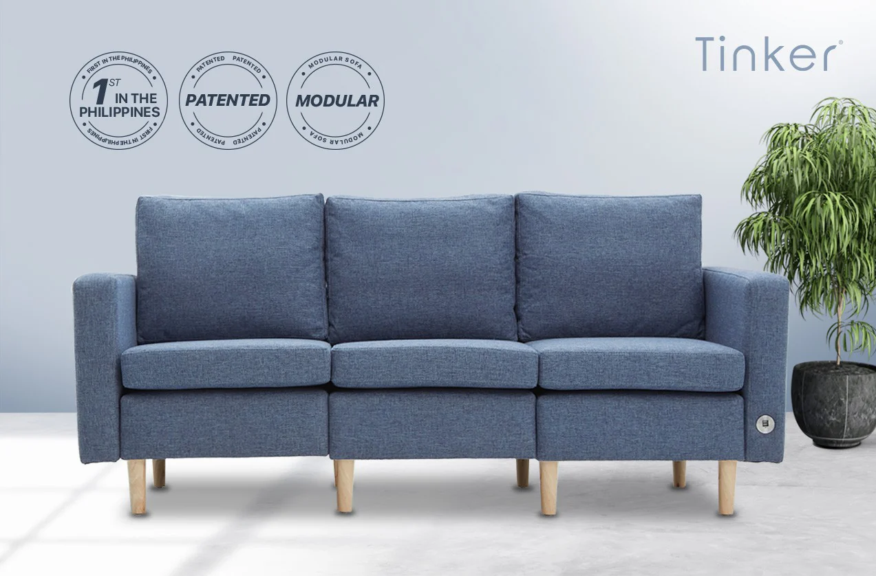 Tinker - Cocoon Series 3-Seater Fabric Sofa - Image 8