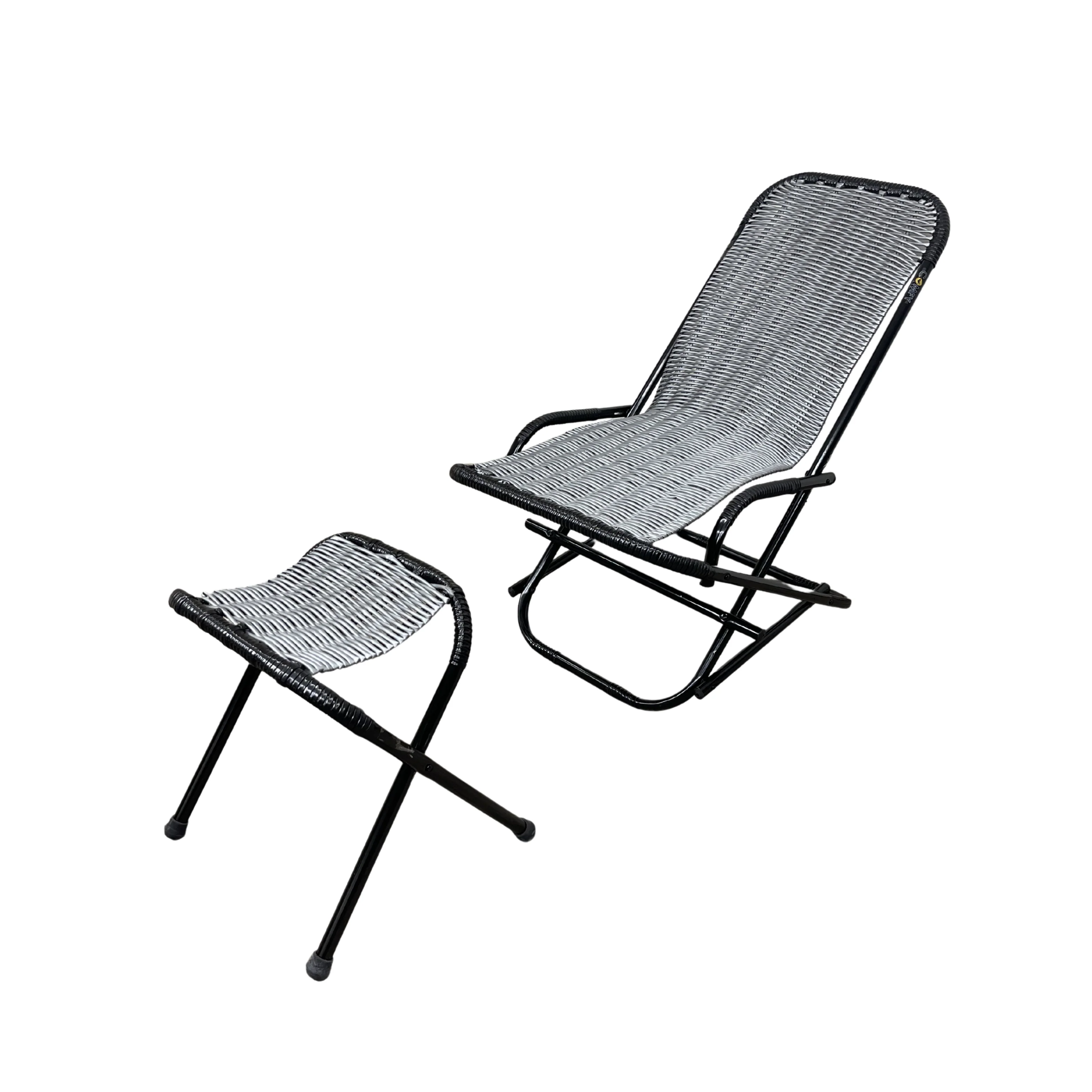 Ventilated Rocking Chair With Stool - Image 8