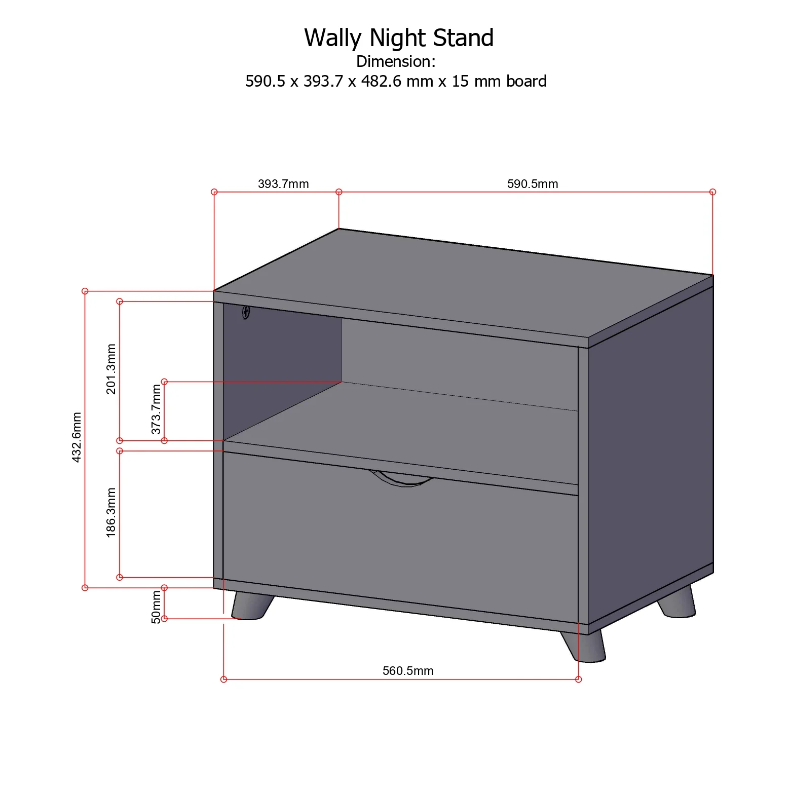 WALLY Night Stand - Image 3