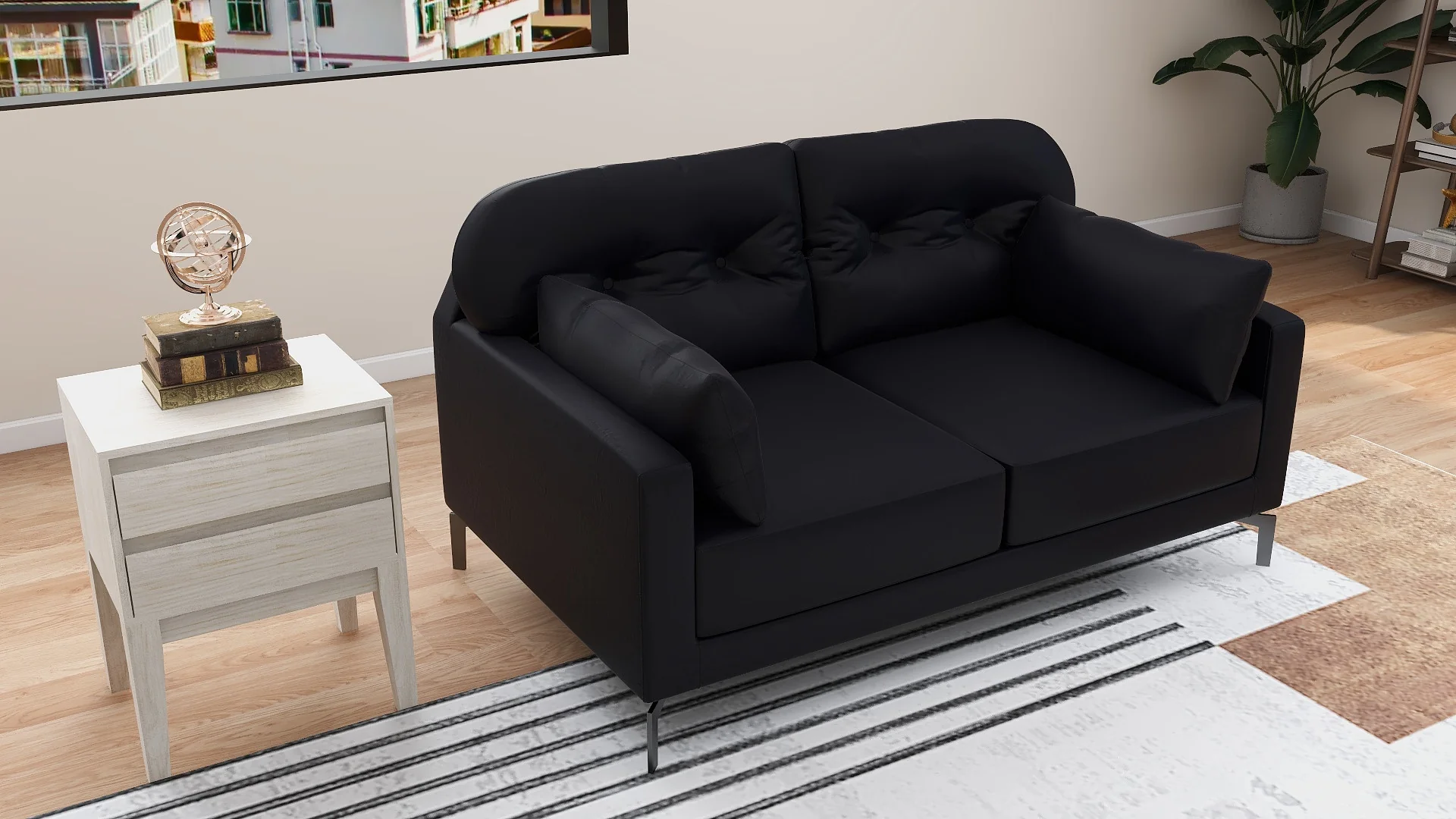 Willy 2-Seater Leather Sofa - Image 10