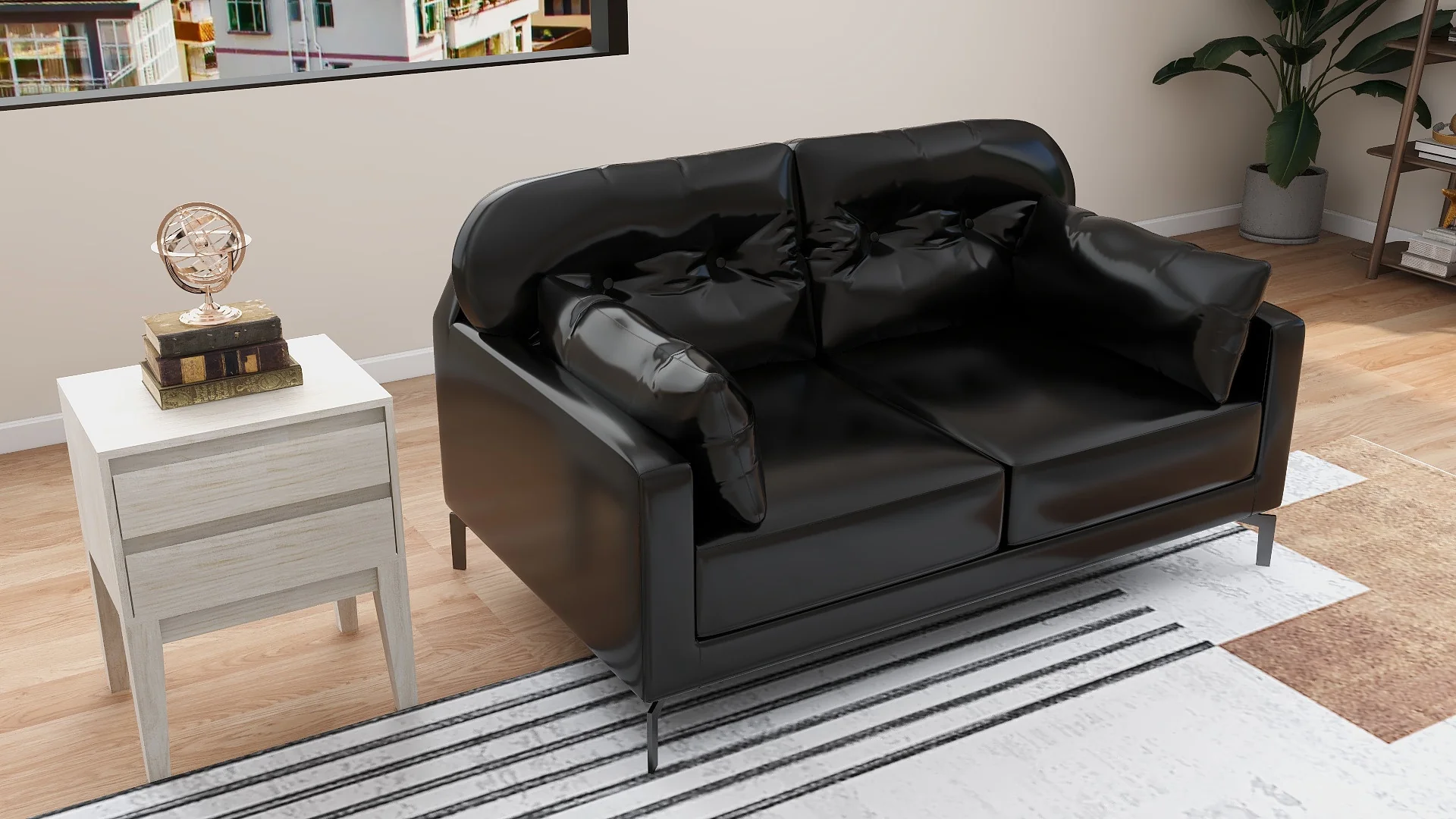 Willy 2-Seater Leather Sofa - Image 12
