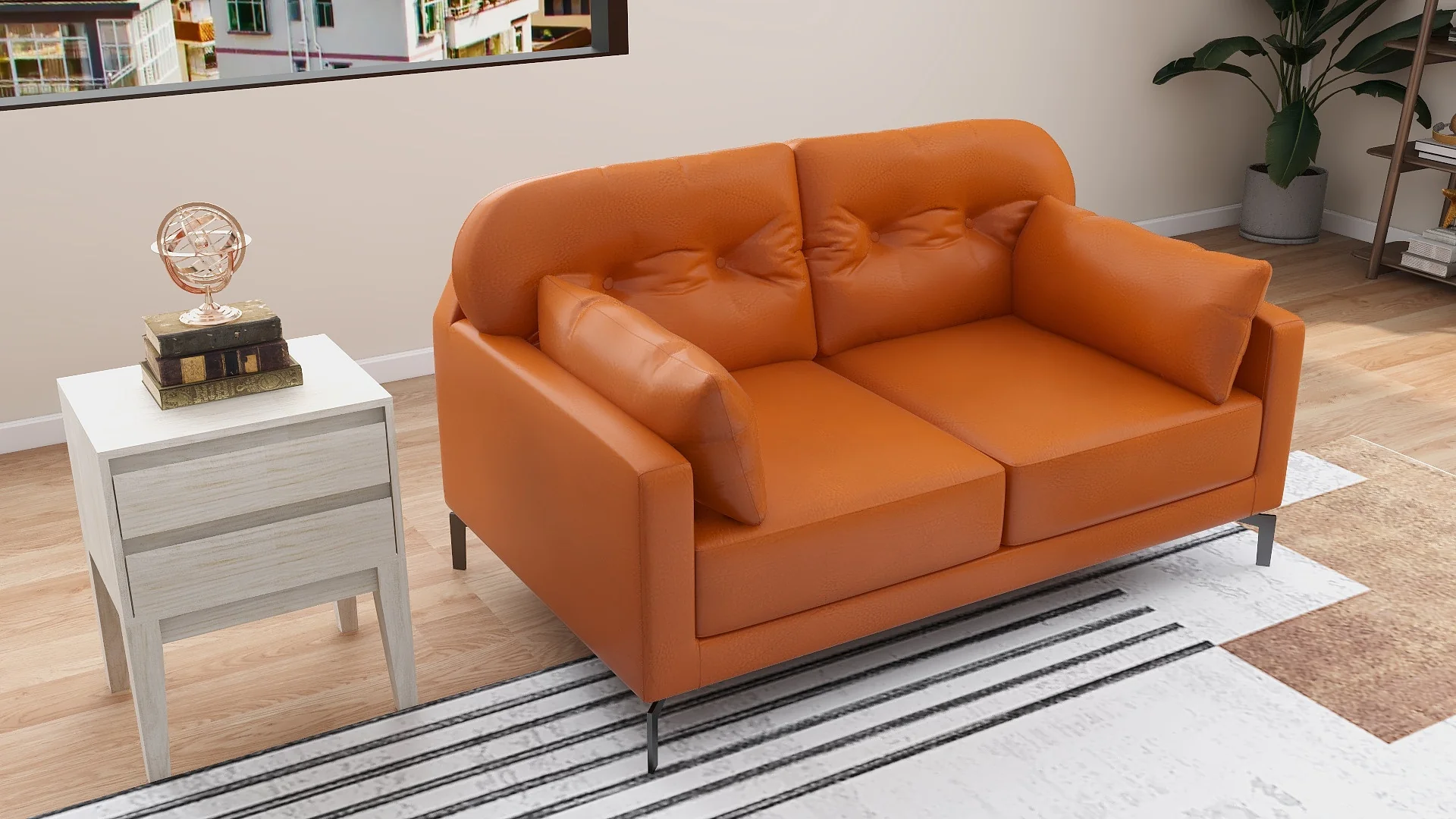 Willy 2-Seater Leather Sofa - Image 15