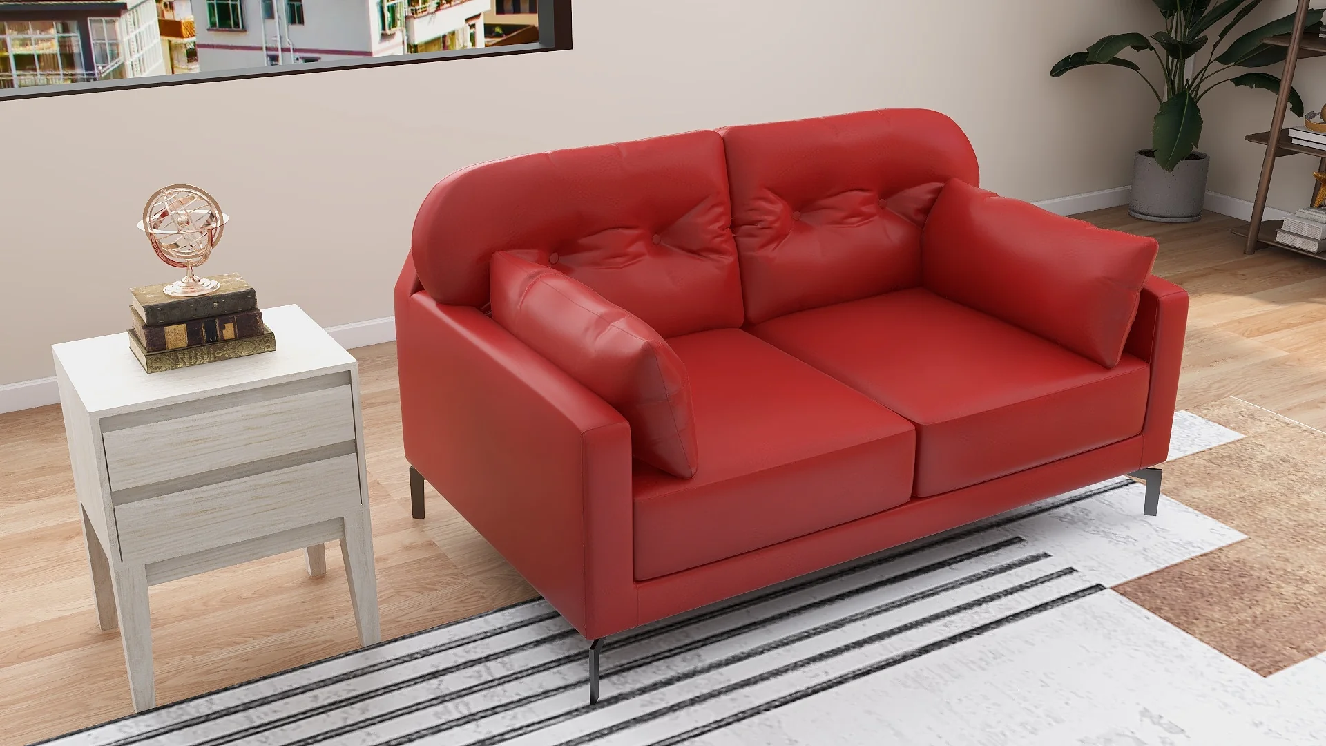 Willy 2-Seater Leather Sofa - Image 16