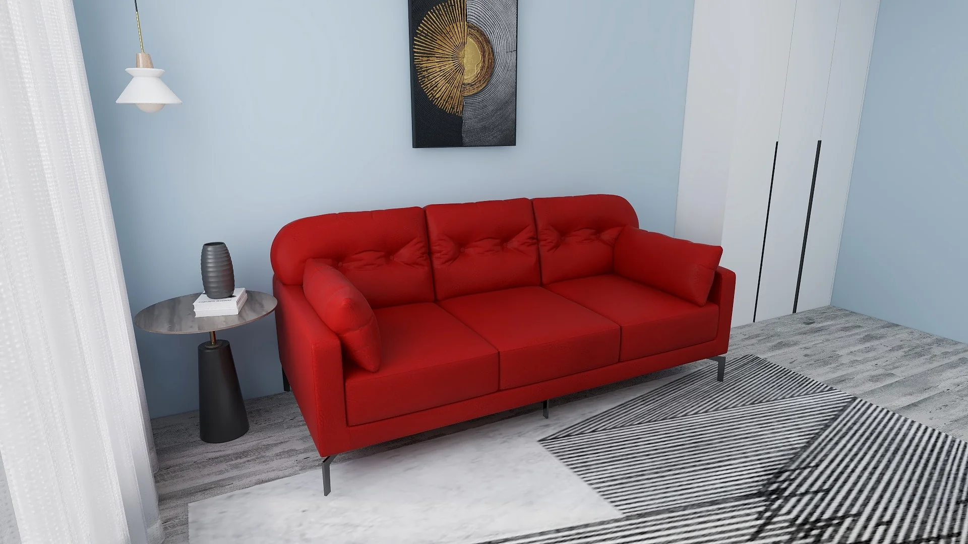 Willy 3-Seater Leather Sofa - Image 19