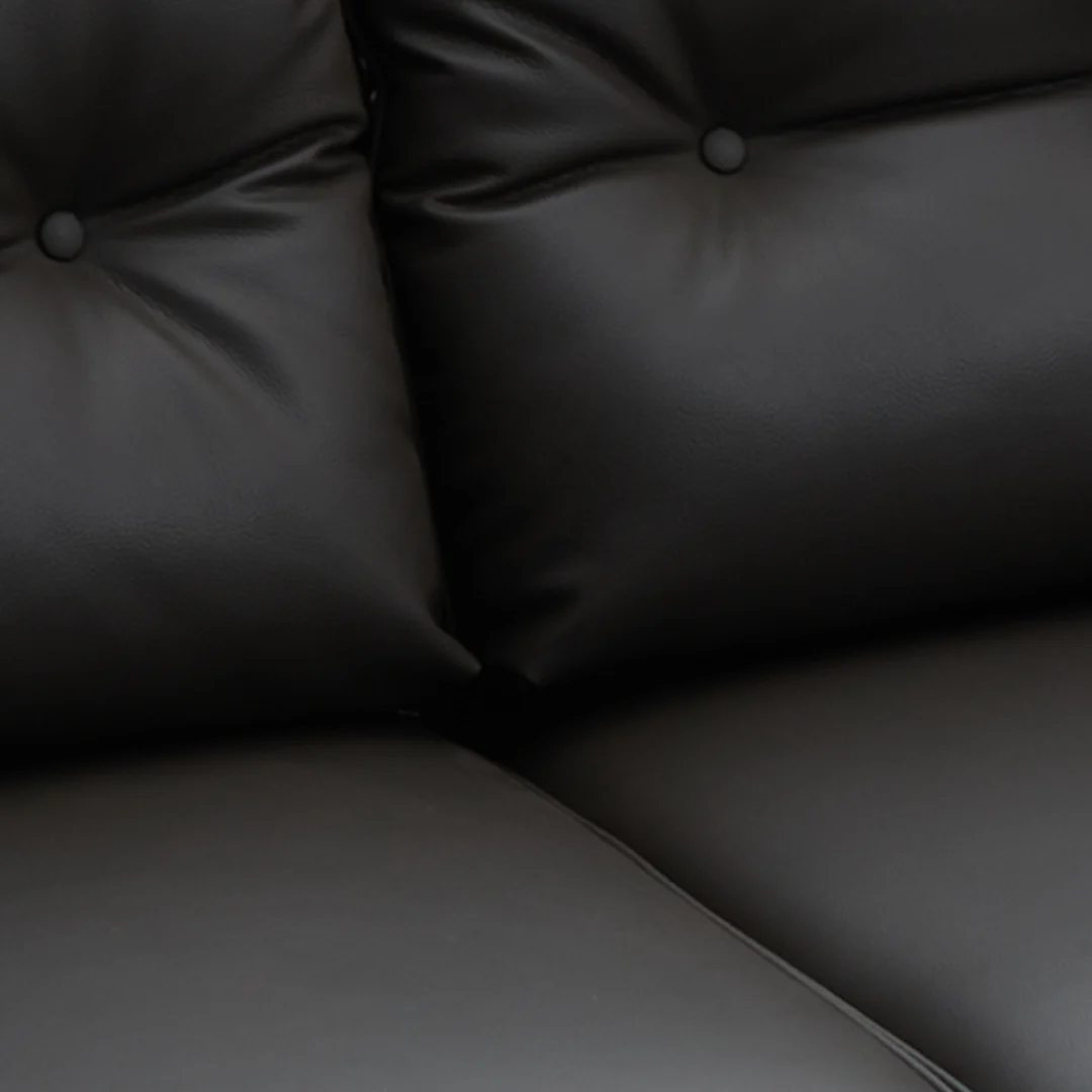 Willy 3-Seater Leather Sofa - Image 7